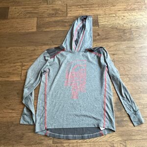 The North Face youth hoodie size large Gray /‎ pink